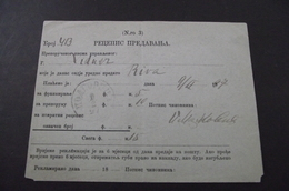 265. Postal Document, Podgorica Seal 1897. Rare - Préphilatélie