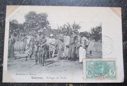 Dahomey Benin Village Toffo   Cpa Timbrée - Dahome