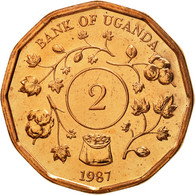 Monnaie, Uganda, 2 Shillings, 1987, FDC, Copper Plated Steel, KM:28 - Uganda