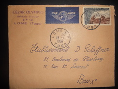 Togo , Lettre De Lome 1956 Pour Paris - Brieven En Documenten