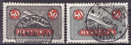 SWITZERLAND 1923 AIRMAIL Mi 184x,z  USED - Nuevos