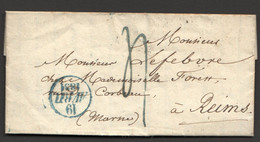1831  Lettre De Paris , Ministère De La Guerre, Pour Reims - 1801-1848: Precursores XIX