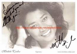 Michele Crider Opera Signed Photo 15x21cm - Autogramme