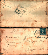 88209) Lettera Con 5c. Grant Blu Da New-york A Catania Il 22-8-1899 - Covers & Documents