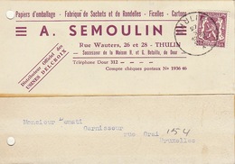 Carte Semoulin Papier D'emballage ... Pour Carrosserie DEMATI Capote D'une D.K.W. - Stamperia & Cartoleria