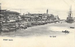 Egypte, Port Saïd - Port, Le Quai - Edition Lichtenstern - Carte Dos Simple, Non Circulée - Port Said