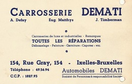 Carte Carrosserie Automobile DEMATI Matthys Timberman à Ixelles - Automobile