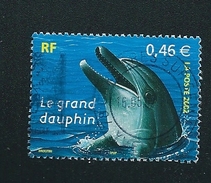 N° 3486 Nature De France - Animaux Marins Le Grand Dauphin Timbre FRANCE  Oblitéré 2002 - Autres & Non Classés