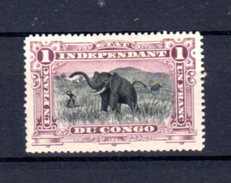 1894    Etat Du Congo, Mols Très Bien Centré éléphant (Mols),  26 B*,  Cote 2020: 585,-€ - Nuovi