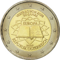 Autriche, 2 Euro, Traité De Rome 50 Ans, 2007, SPL, Bi-Metallic, KM:3150 - Austria