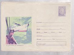 TOURISME IN HOLIDAY  , YACTH,  NAVY ..COVER  STATIONERY  ROUMANIE 1967 - Lettres & Documents