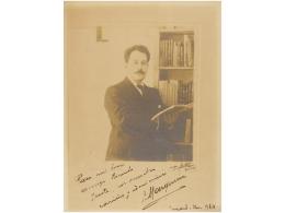 1924. FOTOGRAFÍA: FRETTE: RETRATO DE EDUARDO MARQUINA CON DEDICATORIA MANUSCRITA.... - Ohne Zuordnung