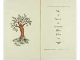 1960. LIBRO: (INFANTIL-ILUSTRACIONES). WALSH ANGLUND, JOAN: A FRIEND IS SOMEONE WHO LIKES... - Ohne Zuordnung