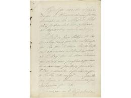 1850 Ca. MANUSCRITO: 4 CUARDERNOS SOBRE EL CONDE DUQUE DE OLIVARES. Manuscrito Sobre Papel Por Ambas... - Ohne Zuordnung