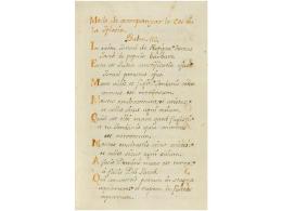 1770 Ca. MANUSCRITO: (RELIGIÓN). PSALMS. MODO DE ACOMPANYAR LO COS A LA IGLESIA...... - Ohne Zuordnung