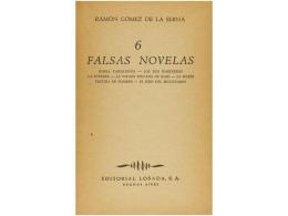 1945. LIBRO: (LITERATURA-DEDICATORIAS MANUSCRITAS). GOMEZ DE LA SERNA, RAMON: SEIS FALSAS... - Ohne Zuordnung