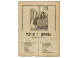 1900 Ca. FOLLETO: (LITERATURA). PEPITO Y JUANITA. AMERICANA A DUO. Barcelona: Sucesores De... - Ohne Zuordnung