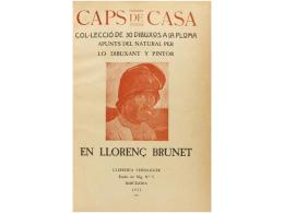 1922. LIBRO: BRUNET, LLORENÇ: CAPS DE CASA. COL·LECCIO DE 30 DIBUIXOS A LA PLOMA... - Unclassified