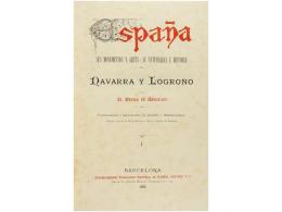 1886. LIBRO: (ARTE-NAVARRA). MADRAZO, PEDRO DE: NAVARRA Y LOGROÑO. Barcelona:... - Unclassified