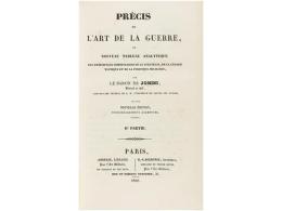 1838. LIBRO: (MILITARIA). JOMINI, ANTOINE HENRY: PRÉCIS DE L´ART DE LA GUERRE... - Sin Clasificación