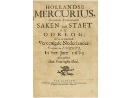 1690. LIBRO: (MILITARIA). CASTELEYN, ABRAHAM: HOLLANDSE MERCURIUS, VERHALENDE DE... - Sin Clasificación