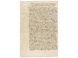 1549. MANUSCRITO: (CERVERA). CARLOS V: CAROLUS DIVINA SANCTAE CLEMENTIA ROMANORUM IMPERATOR... - Ohne Zuordnung