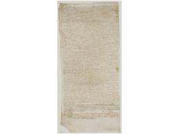 1523. MANUSCRITO: (SELVA-GIRONA). LOTE DE 2 MANUSCRITOS SOBRE PERGAMINO DE LA ZONA DE LA... - Unclassified