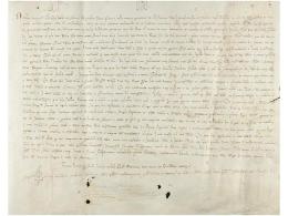 1364. MANUSCRITO: (SAN PERE DE VILAMAJOR). ESTABLECIMIENTO DE ENFITEUSIS. Intervienen: Jacobo... - Ohne Zuordnung