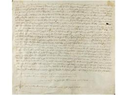 1331. MANUSCRITO: (SAN PERE DE VILAMAJOR). VENTA DE UNA PIEZA DE TIERRA?. Intervienen: Arnaldo... - Ohne Zuordnung