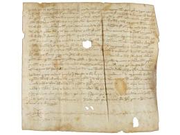 1324. MANUSCRITO: (VALLES- CARDEDEU- CORRO DE DALT). TOMAS VOLART DE LA PARROQUIA DE SANTA MARIA... - Ohne Zuordnung