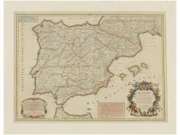 1721. MAPA: (ESPAÑA). L´ESPAGNE DIVISÉE EN TOUS SES ROYAUMES ET... - Sin Clasificación