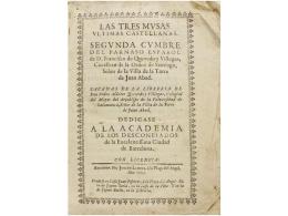 1702. LIBRO: 1702. QUEVEDO Y VILLEGAS, FRANCISCO DE: LAS TRES MUSAS ULTIMAS CASTELLANAS.... - Ohne Zuordnung