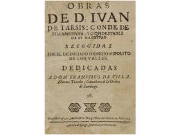 1634 (en Realidad 1643). LIBRO: (LITERATURA). TARSIS, IUAN DE: OBRAS DE... CONDE DE... - Zonder Classificatie