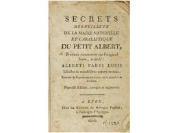 1700 Ca. LIBRO: (CÁBALA-ESOTERISMO). PARVI LUCII, ALBERTI: SECRETS MERVEILLEUX DE LA... - Non Classés