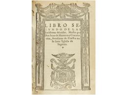 1589. LIBRO: (HUMANIDADES). HOROZCO Y COVARRUVIAS, JUAN DE: [EMBLEMAS MORALES].... - Non Classés