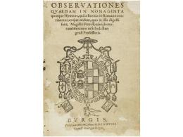 1578. LIBRO: (RELIGION-HIMNARIO). ROSALII, PETRI: OBSERVATIONES QUEDAM IN NONAGINTA QUINQUE... - Unclassified