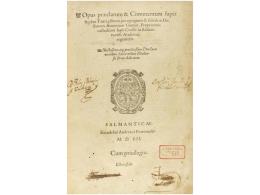 1552. LIBRO: GOMEZ, ANTONIO: OPUS PRAECLARUM & COMMENTUM SUPER LEGIBUS TAURI, EDITUM PER... - Zonder Classificatie