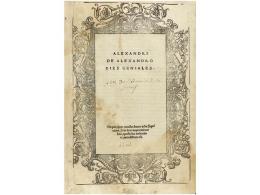 1522. LIBRO: (1ª EDICIÓN-HUMANIDADES). ALEXANDRI DE ALEXANDRO DIES GENIALES. Roma:... - Sin Clasificación