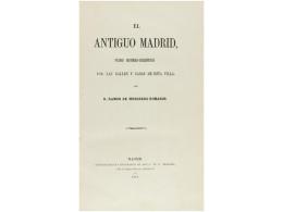 1861. LIBRO: (HISTORIA ESPAÑA-MADRID). MESONERO ROMANOS, RAMON DE: EL ANTIGUO... - Zonder Classificatie