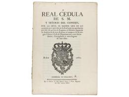 1782. FOLLETO: (REAL CEDULA). REAL CEDULA DE S. M. Y SEÑORES DEL CONSEJO (...) No Se... - Unclassified