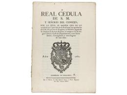 1782. FOLLETO: (REAL CEDULA). REAL CEDULA DE S. M. Y SEÑORES DEL CONSEJO (...) No Se... - Ohne Zuordnung