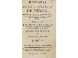 1771. LIBRO: (HISTORIA-MEXICO). SOLIS, ANTONIO DE: HISTORIA DE LA CONQUISTA DE MEXICO,... - Sin Clasificación