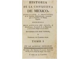 1771. LIBRO: (HISTORIA-MEXICO). SOLIS, ANTONIO DE: HISTORIA DE LA CONQUISTA DE MEXICO,... - Ohne Zuordnung