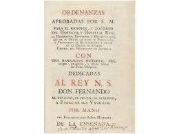 1752. LIBRO: (ENCUADERNACION). GIL DE JAZ, YSIDORO: ORDENANZAS APROBADAS POR S. M. PARA EL... - Unclassified