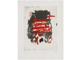 1986. GRABADO: TAPIES, ANTONI: GRABADO DE LA SUITE EL REI DE LA MAGIA. Aguafuerte En Color,... - Zonder Classificatie