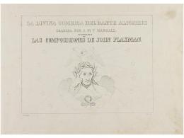 1860 Ca. LIBRO: (GRABADOS). ALIGHIERI, DANTE; FLAXMAN, JOHN: LA DIVINA COMEDIA DEL DANTE... - Zonder Classificatie