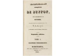 1841. LIBRO: BUFFON: OBRAS COMPLETAS DE... Con Suplementos De Cuivier. 30 Vols. En 8º... - Non Classés