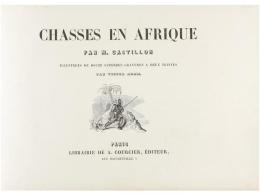 1858 Ca. LIBRO: (CAZA). CASTILLON, M.: CHASSES EN AFRIQUE. Illustrées De Douze... - Non Classés