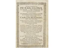 1698. LIBRO: (BARCELONA). RIBERA, MANUEL MARIANO: REAL CAPILLA DE BARCELONA, LA MAYOR Y MAS... - Unclassified