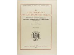 1951. LIBRO: (BIBLIOFILIA). VINDEL, FRANCISCO: EL ARTE TIPOGRÁFICO EN ESPAÑA... - Sin Clasificación